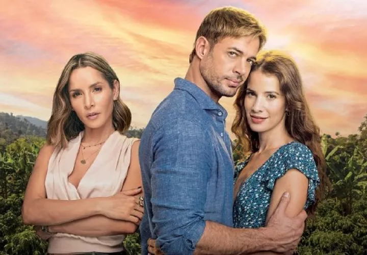 Carmen Villalobos, William Levy y Laura Londoño. Foto: Telecinco