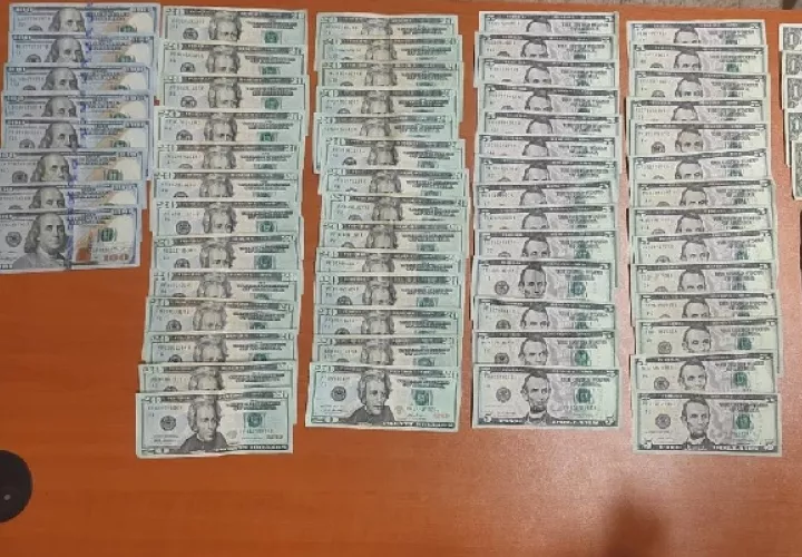 La Policía Nacional recuperó los $6 mil dólares. Foto. Proteger y Servir