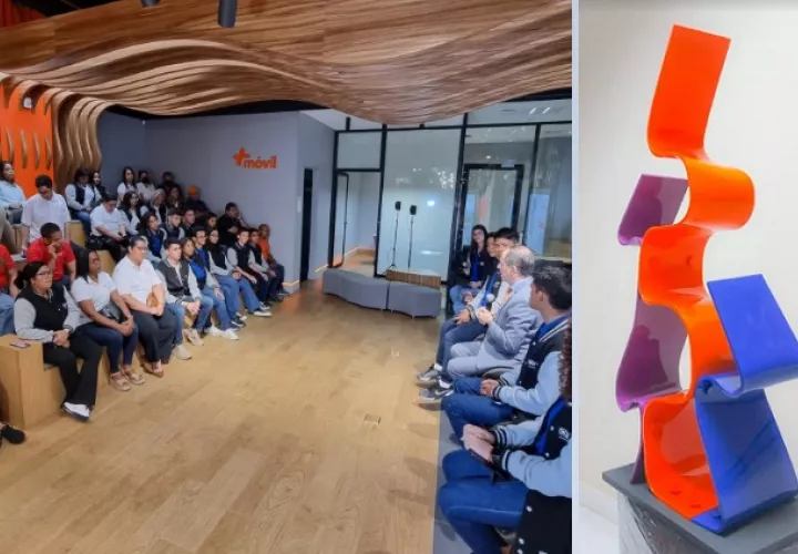 La Copa Oratoria 2022 exalta la esencia de las experiencias y oportunidades a través de una escultura denominada 'Camino a la excelencia'. Foto: Cortesía 