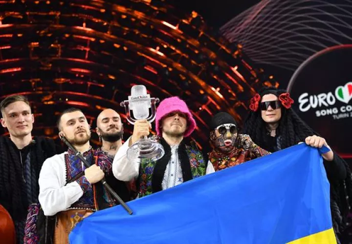 Imagen de Kalush Orchestra, de Ucrania, ganadores de 2022. EFE
