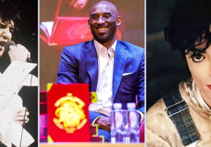Elvis Presley, Kobe Bryant y Michael Jackson. Foto: Instagram