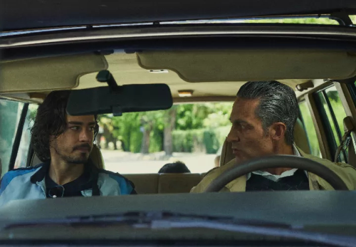 Manuel Masalva (Andrés Greco) y Fernando Colunga (Aquiles Greco). Foto: Cortesía