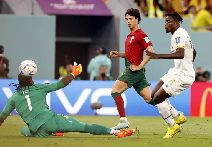 Joao Felix anotó el segundo gol de Portugal. Foto: EFE