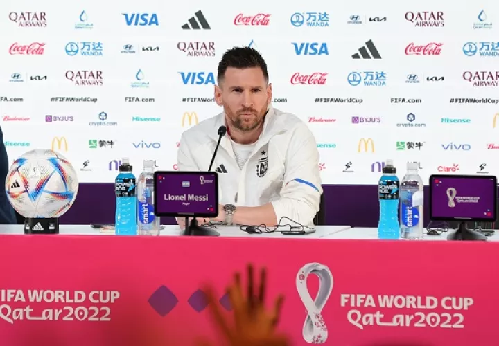 Leo Messi, capitán de Argentina. Foto: EFE