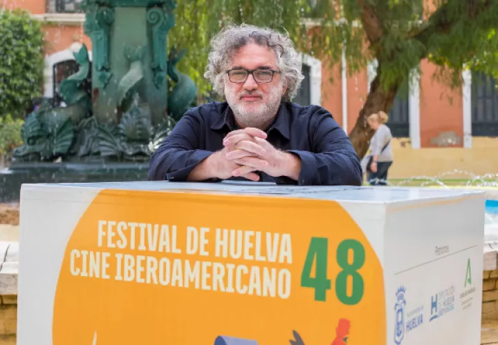 Abner Benaim en el festival. Foto: Instagram / @festicinehuelva 