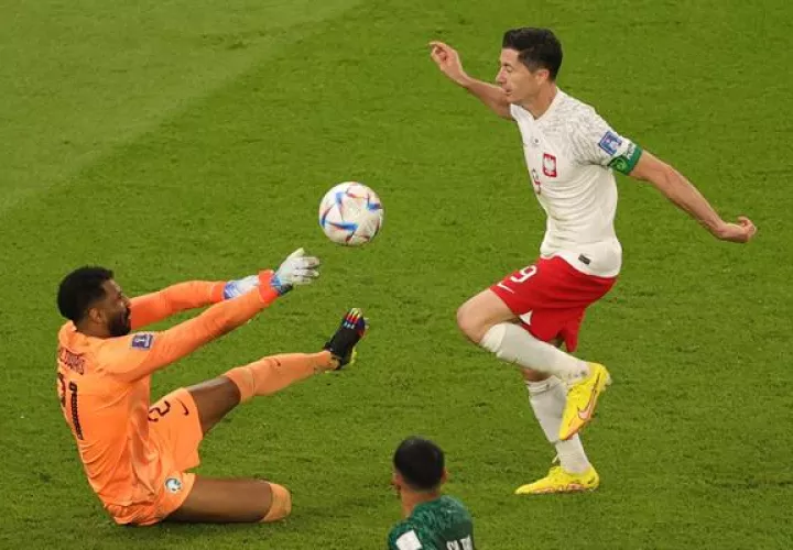 Robert Lewandowski, con un pase de gol 