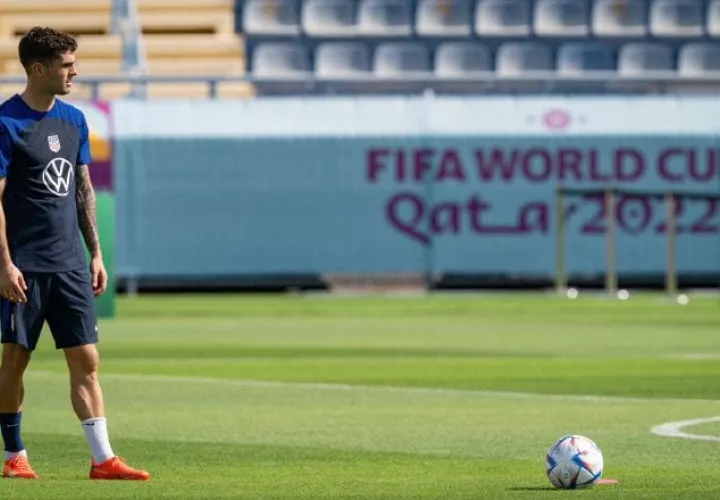 Christian Pulisic en los entrenamientos de Estados Unidos. Foto: Twitter