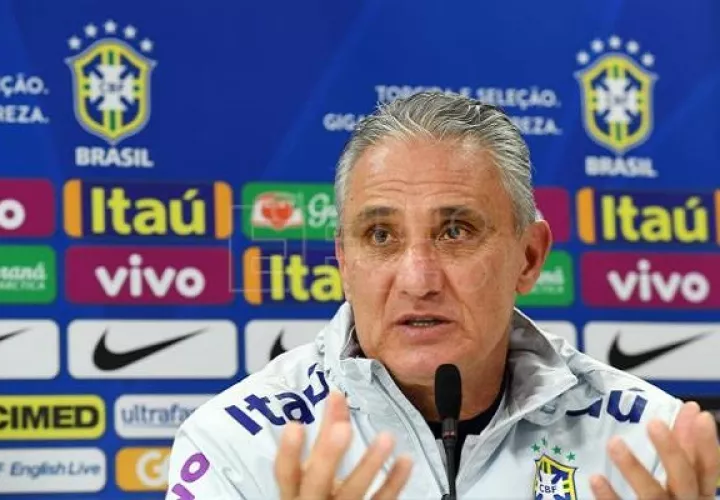 Tite, técnico de Brasil. Foto:EFE