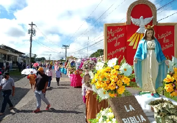 a esta romería religiosa, asisten delegaciones de Centroamérica, principalmente del hermano país de Costa Rica. Foto. Melquíades Vásquez