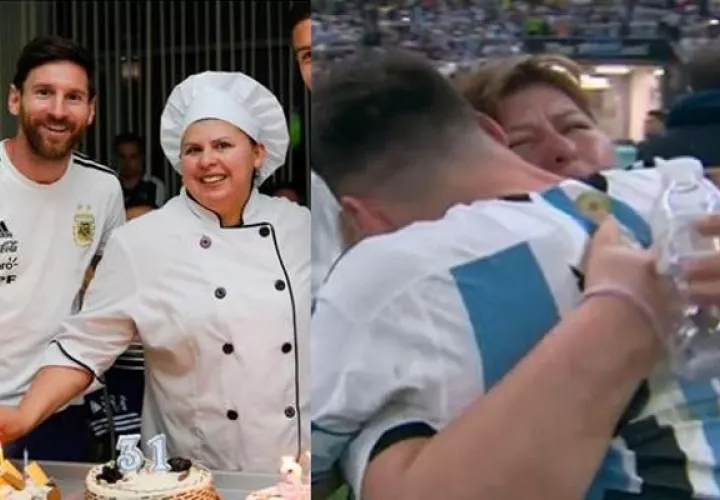 Messi y Antonia Farías en la final contra Francia. Foto: Cortesía
