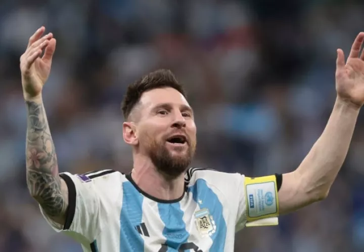 Leo Messi, capitán de Argentina. Foto: EFE