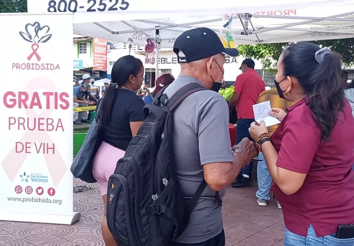 Esta semana  Probidsida realizó en La Chorrera pruebas rápidas para detectar el VIH. Foto: Eric A. Montenegro
