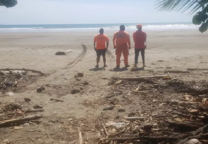 El cuerpo del joven oriundo de la comunidad de Cerro Punta, en el distrito de Tierras Altas, fue recuperado y extraído del agua.Foto. José Vásquez
