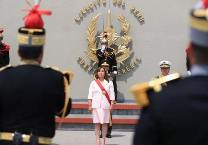 La presidenta de Perú, Dina Boluarte. Foto: EFE