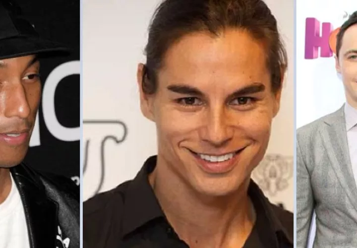 Pharrell Williams, Julio Iglesias Jr. y Jim Parsons. Foto: EFE/ Archivo