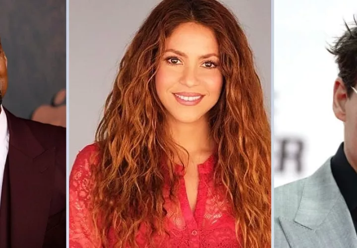 Will Smith, Shakira y Johnny Depp.  Fotos. Archivo