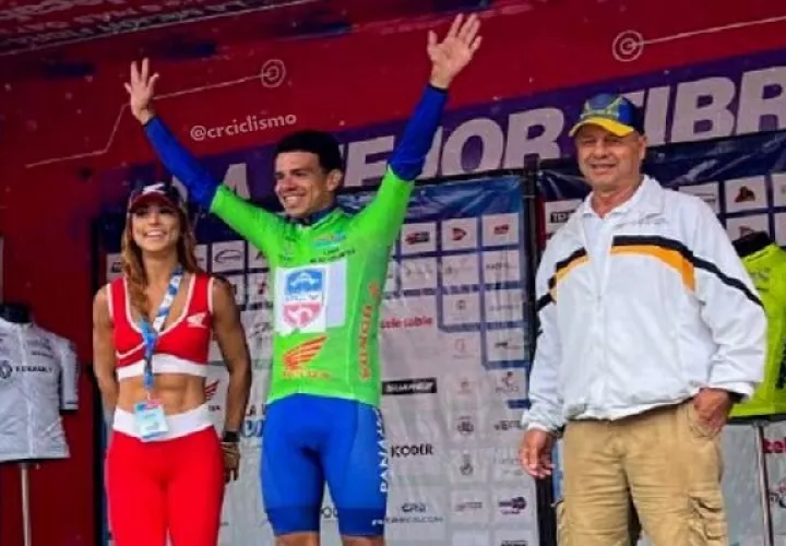Franklin Archibold fue campeón de metas volantes de Vuelta Costa Rica. Foto:FEPACI.