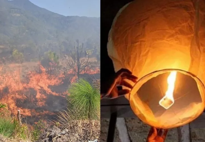 Los globos de deseo pueden ocasionar incendios.