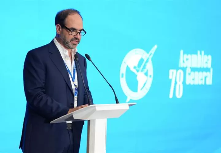 Presidente de la Sociedad Interamericana de Prensa (SIP), Michael Greenspon. EFE