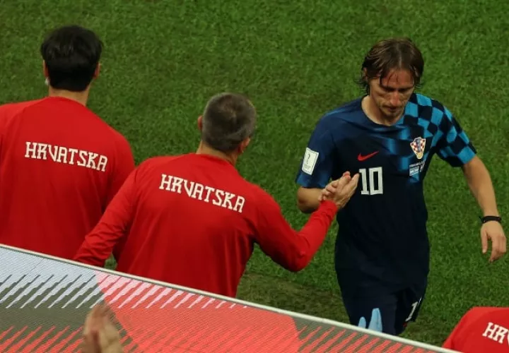 Luka Modric (10), capitán de Croacia. Foto:EFE