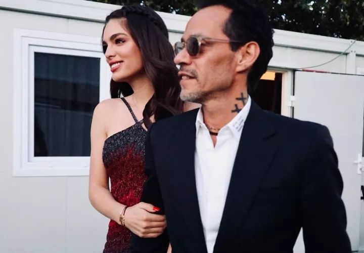 Nadia Ferreira y Marc Anthony. Foto: Instagram