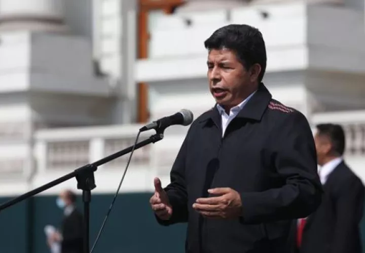 El presidente de Perú, Pedro Castillo. Foto: EFE