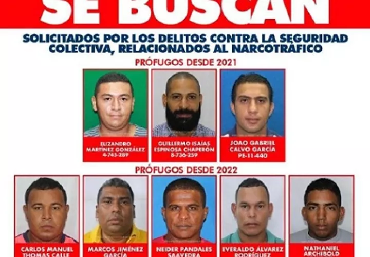 Listado de los ocho más buscados. Archivo.