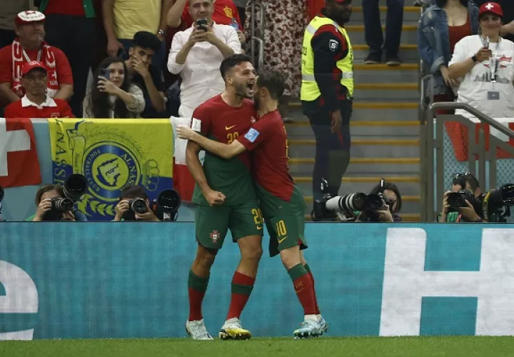 Gonçalo Ramos fue la gran figura de Portugal este martes. Foto: EFE