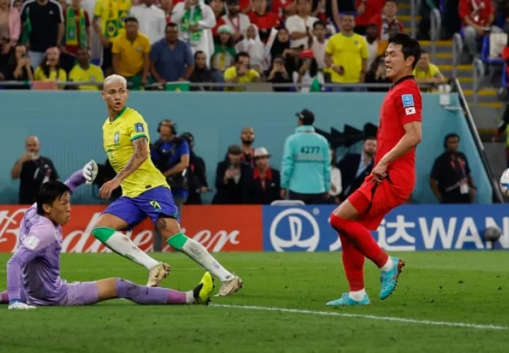 Richarlison anota ante Corea del Sur. Foto:EFE