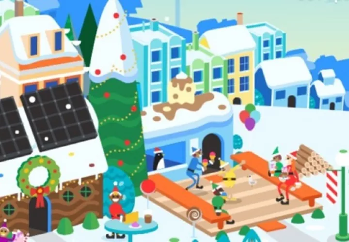 El Santa Tracker muestra la posición actual de Santa Claus en el mapa mundial. Foto: Site / Santa Tracker