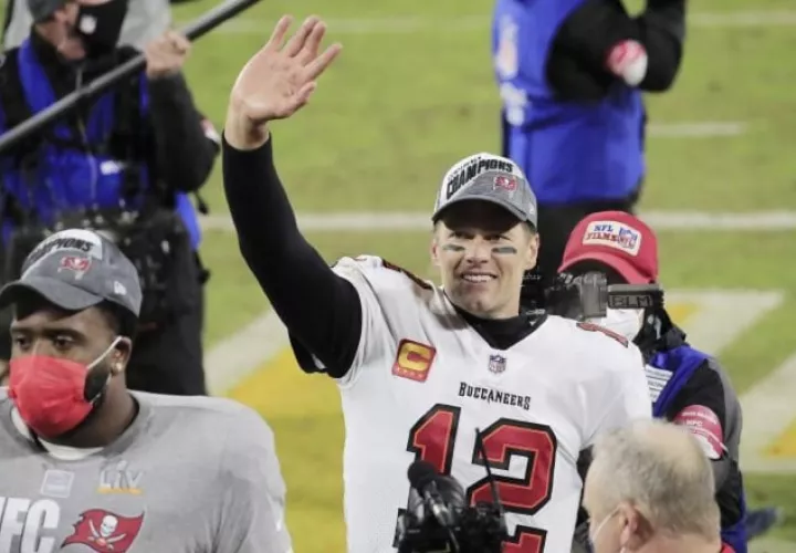 Tom Brady, 'quarterback' de los Tampa Bay Buccaneers. Foto:EFE