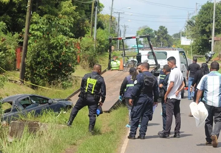 El accidente se registró en la vía principal hacia Nuevo Emperador. Foto: Eric A. Montenegro
