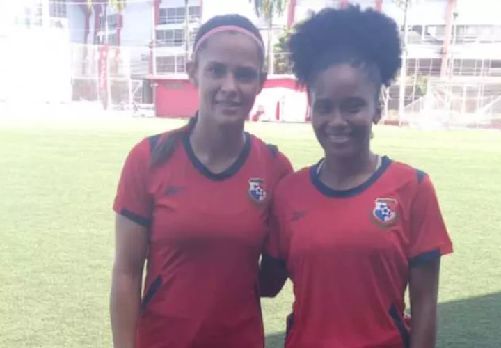 Arlén y Erika Martinez del equipo femenino de Panamá. Foto:EFE