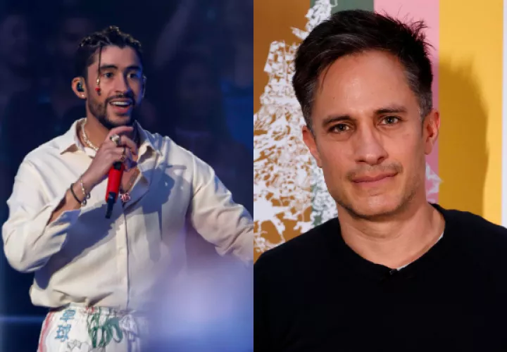 Bad Bunny y Gael García. Fotos: EFE