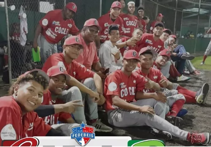 La novena de Coclé es favorita para ganar su cuarto título en los torneos juveniles. Foto: Cortesía Fedebeis