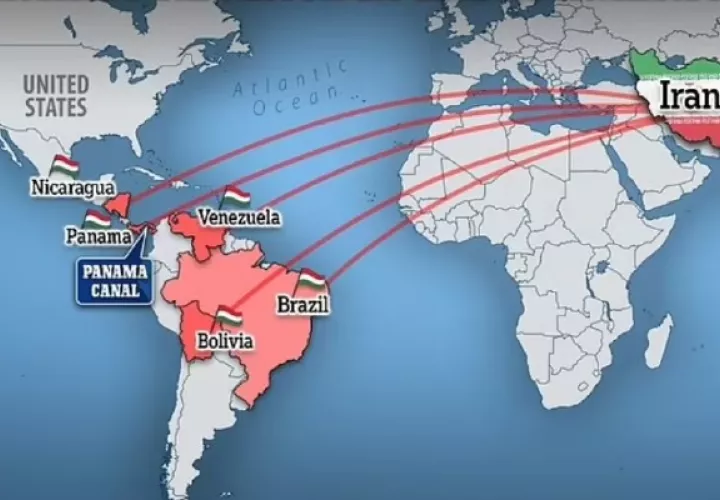 Irán planea estacionar buques de guerra en el Canal de Panamá. Foto: Mail Online
