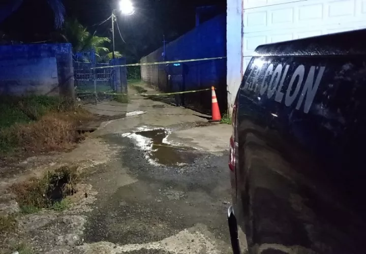 El crimen se perpetró en la comunidad Vista Tropical de Cativá. Foto: Diomedes Sánchez  