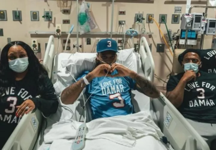 Damar Hamlin sufrió un paro cardíaco. Foto: Instagram