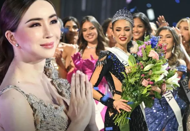 Anne Jakkaphong Jakrajutatip y  R’Bonney Gabriel. Fotos: Instagram / EFE / Benjamin Askinas / Miss Universe