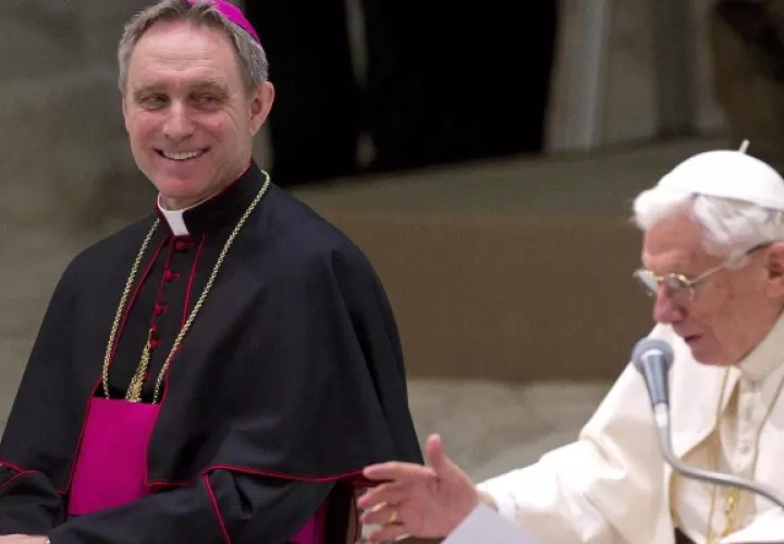 Monseñor George Gänswein, el fiel secretario de Benedicto XVI. Foto: EFE