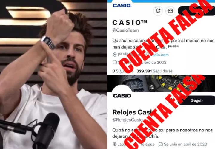 Gerard Piqué anunció el patrocinio de Casio en la Kings League. Fotos: Twitter