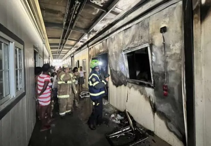 El incendio causó serias afectaciones a los residentes del albergue. Foto: Cortesía