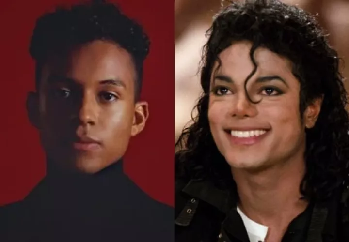 Jaafar y su tío Micheal Jackson. Fotos: @jaafarjackson / Archivo