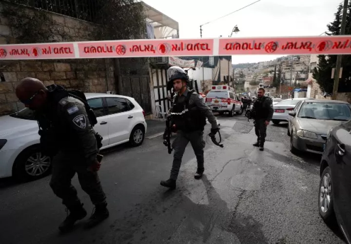 Jerusalén se encuentra en estado de máxima alerta este sábado tras ser el epicentro de dos atentados con arma de fuego. Foto: EFE