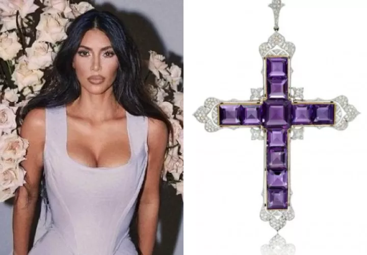 Kim Kardashian compró la joya por casi $200 mil.  Fotos: Archivo / Sotheby’s