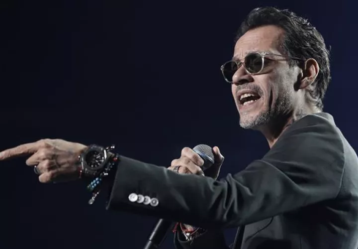 El cantante estadounidense Marc Anthony, durante una presentación en el coliseo Madison Square Garden, en Nueva York.