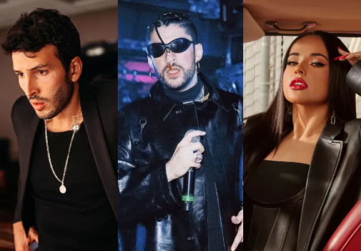 Sebastián Yatra, Bad Bunny y Becky G, entre los artistas con más nominaciones. Fotos: Instagram