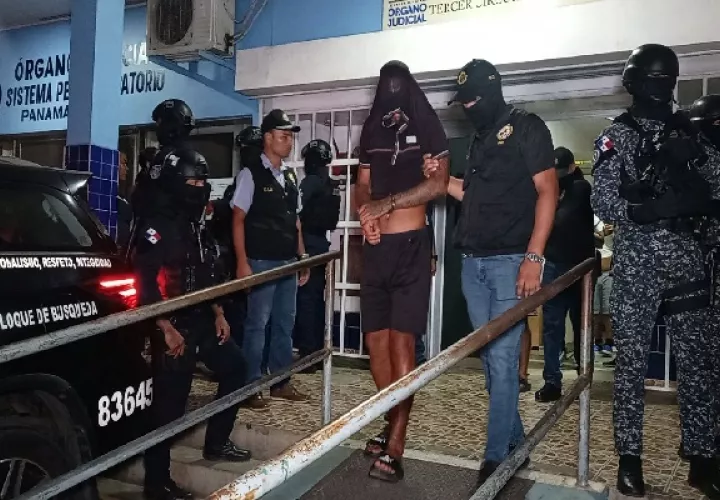 Todos los imputados forman parte de un grupo de panameños que el pasado miércoles, 25 de enero secuestraron a un ciudadano panameño en el distrito de La Chorrera, provincia de Panamá Oeste. Foto. Eric Montenegro
