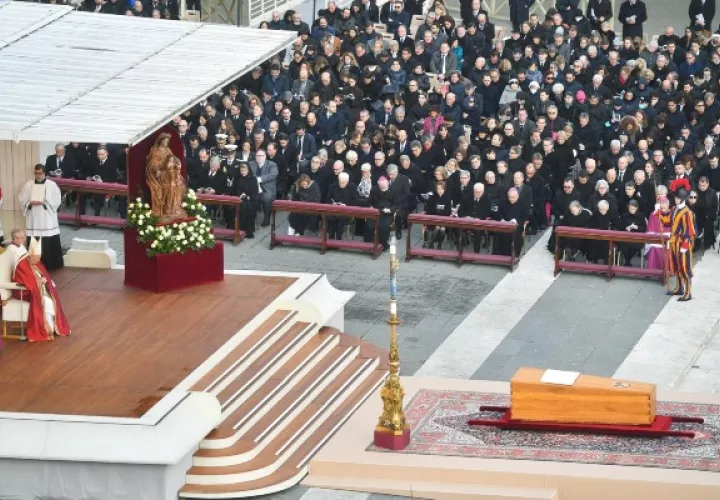 Funeral del papa emérito Benedicto XVI. Foto: EFE