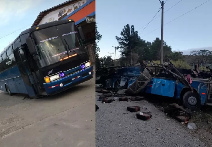 El bus de Darién  transportaba a 66 personas migrantes. 